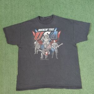 VINTAGE Rockin' The USA T Shirt Size XL